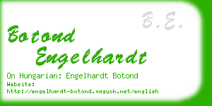 botond engelhardt business card